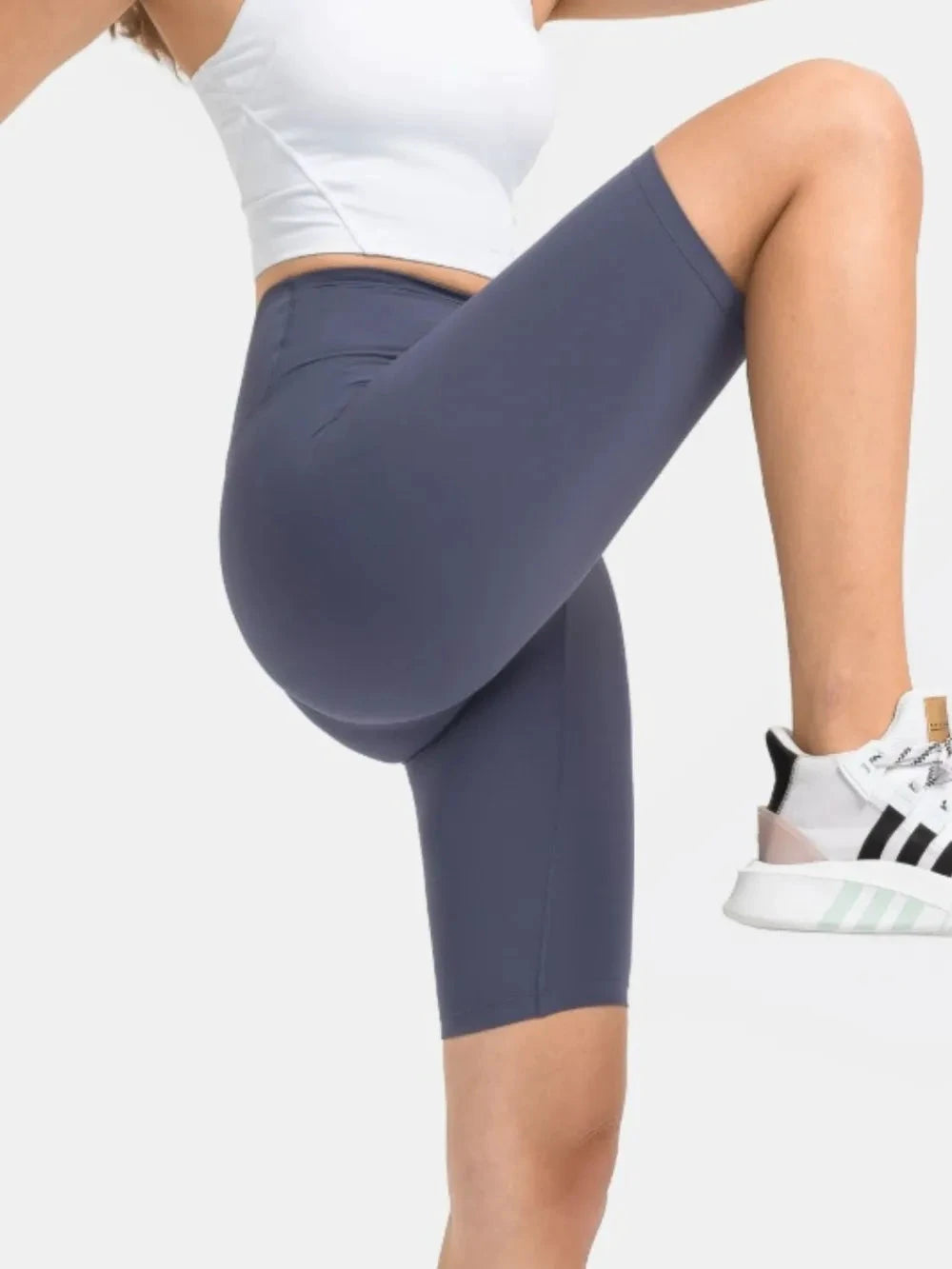 Millennia High Rise Wide Waistband Active Shorts by Lady Ros
