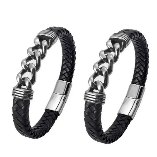 Leather Bracelet For Men by GJG Denim