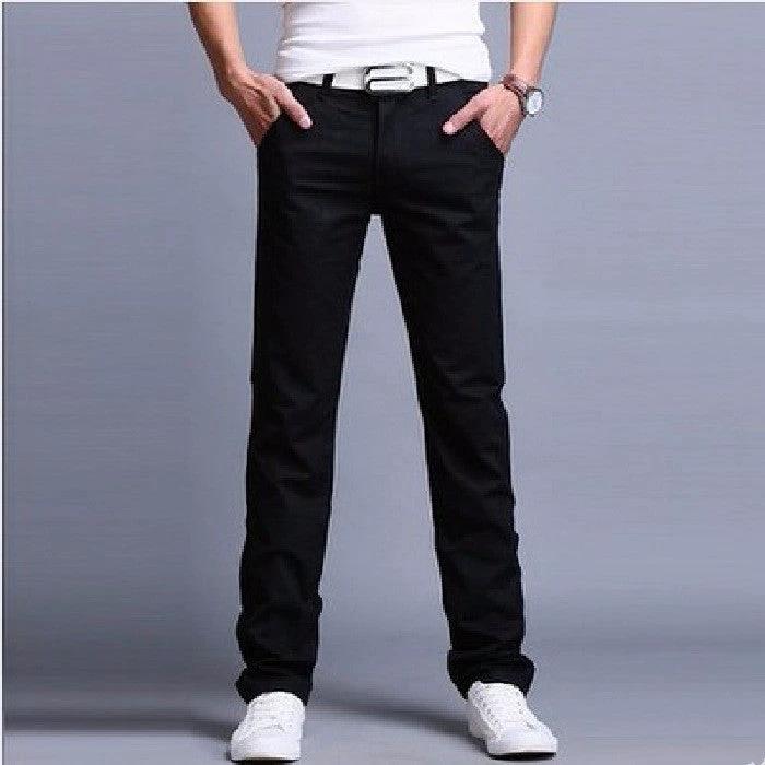 Men's Trendy Slim Four Seasons Long Pants by GJG Denim