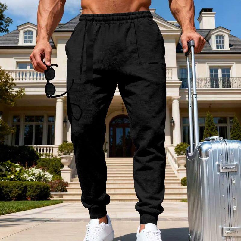 Men's Loose-Fit Casual Sports Sweatpants by GJG Denim