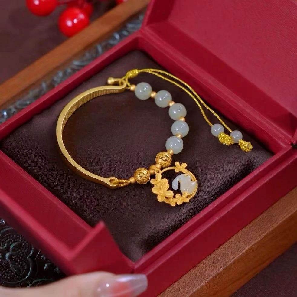 Fashion Personalized Antiquity Hydrangea Adjustable Bracelet by GJG Denim