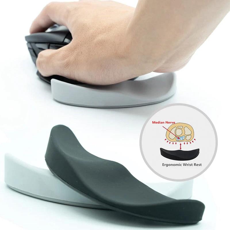 Ergonomic Mouse Wrist Rest Mouse Pad Silicon Gel Non-Slip by GJG Denim