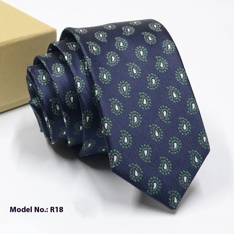 Men's Fashion Exquisite Jacquard Tie by GJG Denim