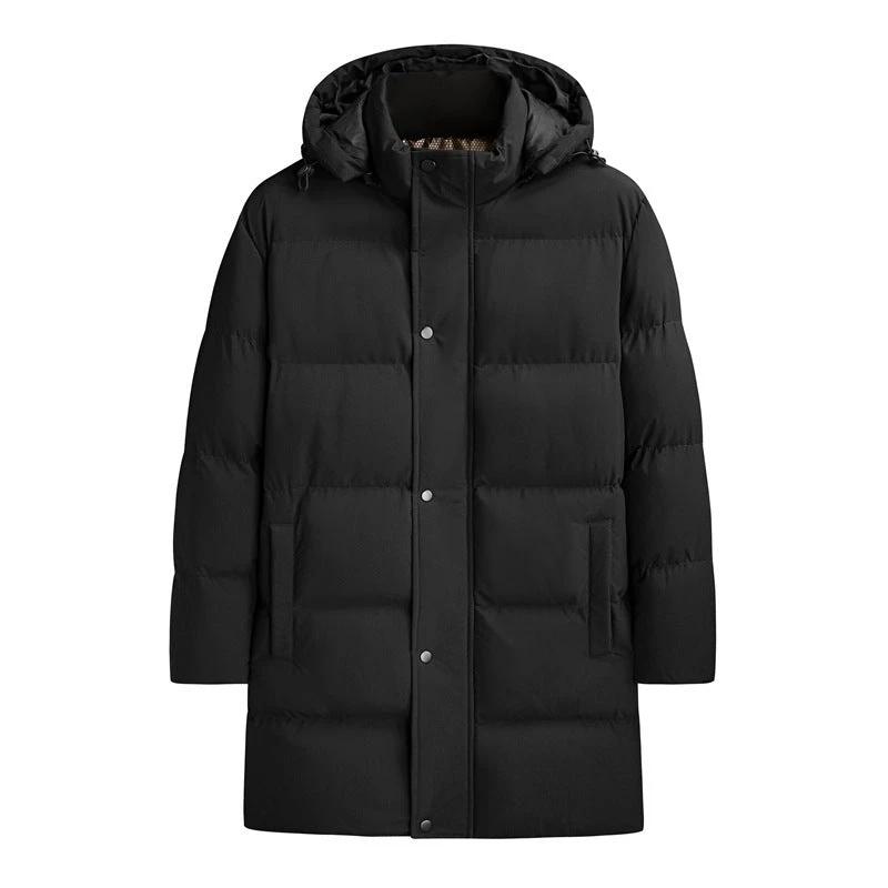 Men's Thickened Thermal Long Color Cotton Coat by GJG Denim