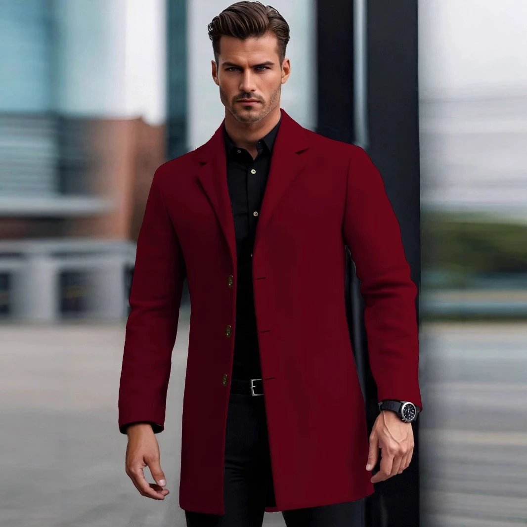 Lapel European And American Lapel Slim Coat by GJG Denim