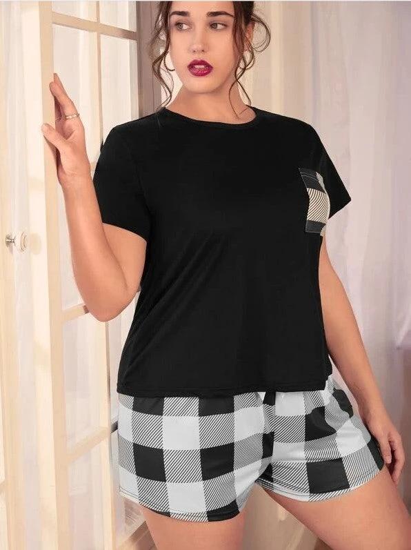 Shorts Plus-sized Plus Size Women's Pajamas by GJG Denim
