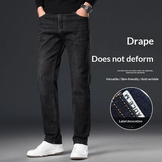Men's Slim Fit Straight Jeans by GJG Denim
