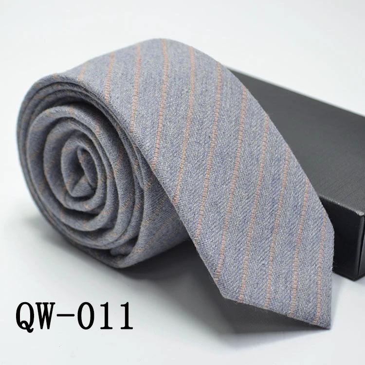 Men's Super Narrow Wool-like Elegant Tie by GJG Denim