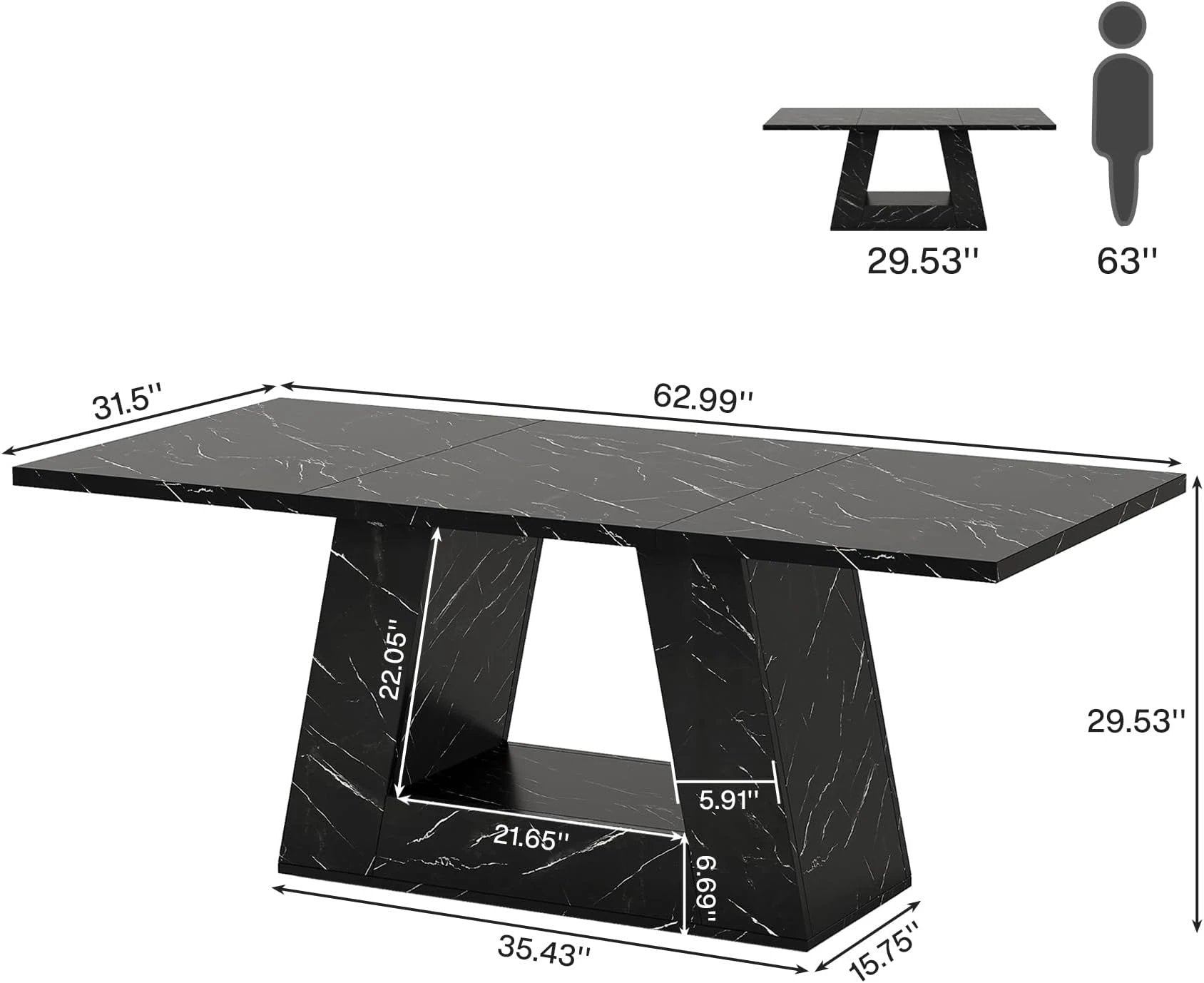 Spacious Office Desk, Computer Desk, Executive Desk by GJG Denim