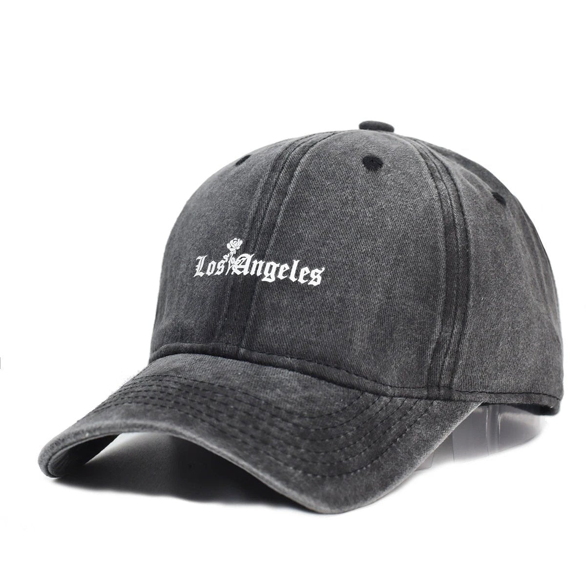 Washed Cotton Printed Dad Hat For Men by GJG Denim