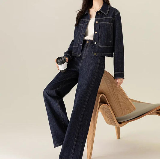 Yifei Womens Fade-Resistant Straight-Leg Denim Jeans by GJG Denim