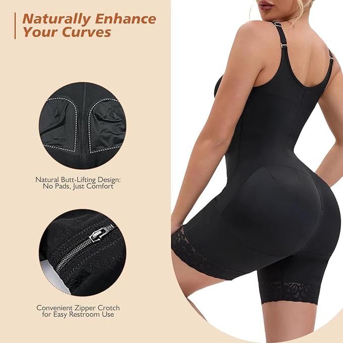 Fajas Colombianas Postpartum Full Shapewear For Women Tummy Control Body Shaper Butt Lifter With Zipper Crotch by GJG Denim