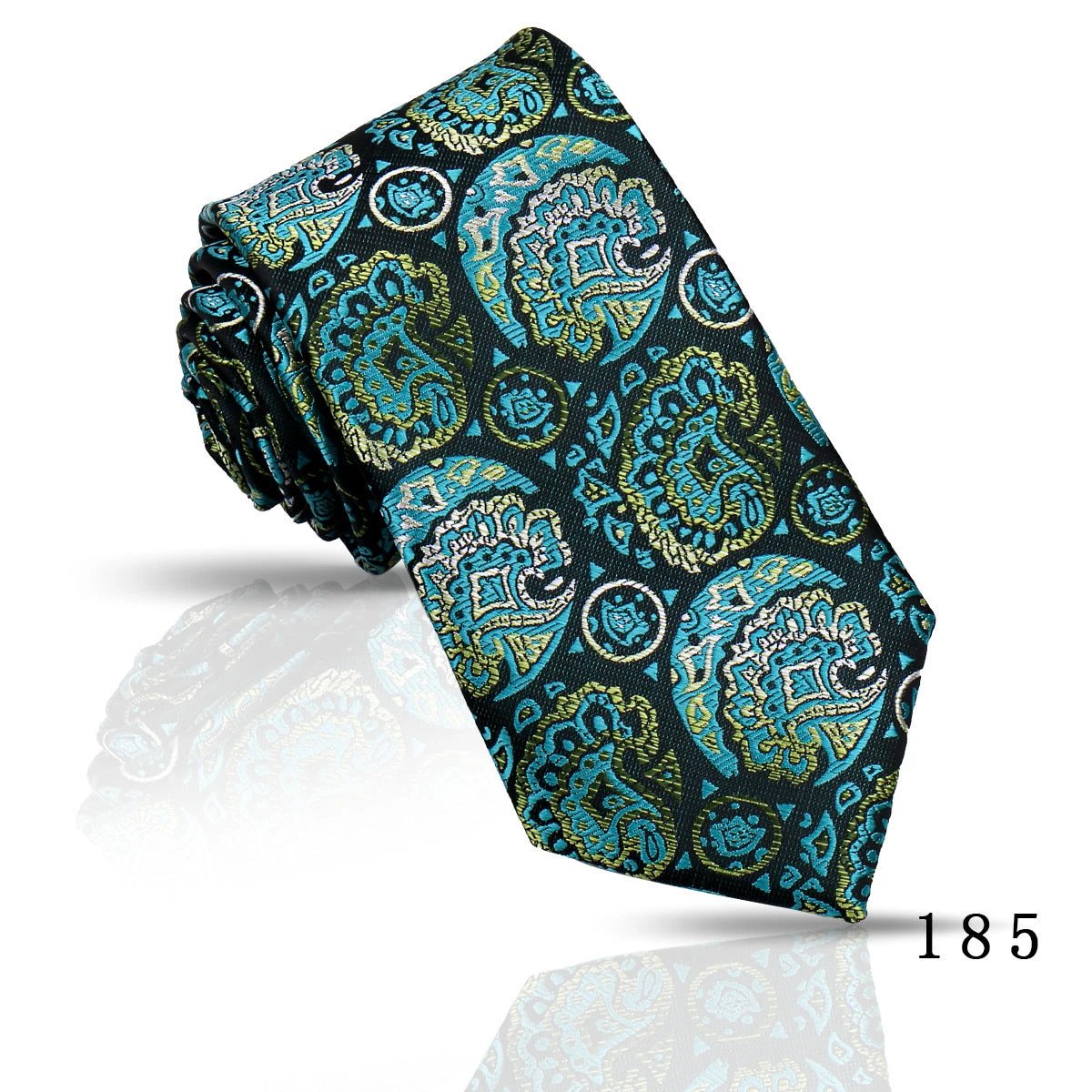 Men's Casual Polyester Jacquard Ties by GJG Denim