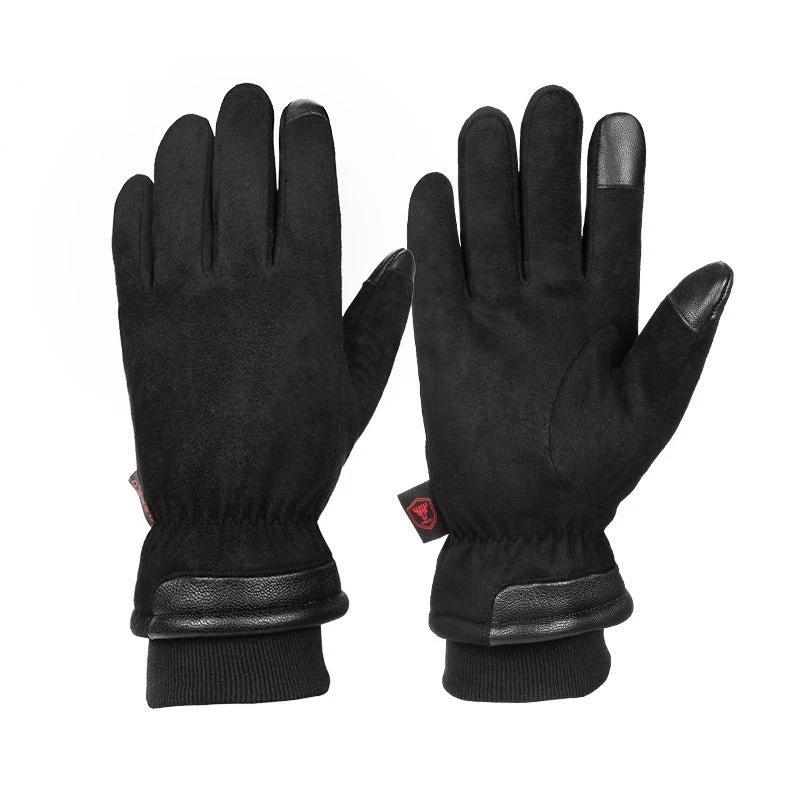 Men's Warm Hiking And Climbing Ski Gloves by GJG Denim