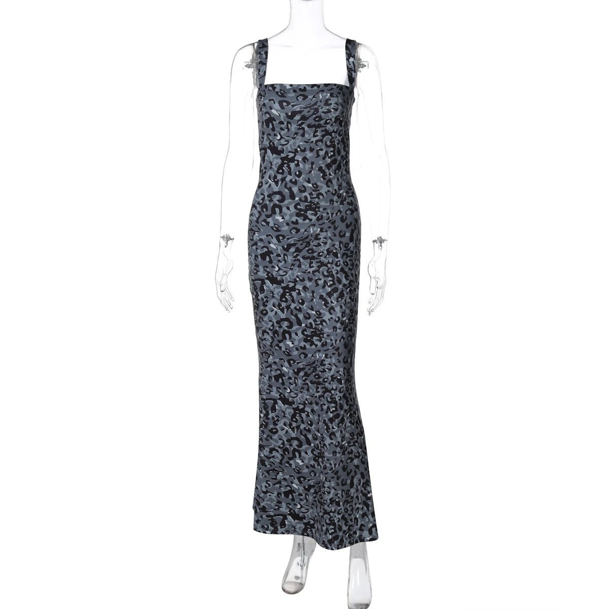 Solid Color Sleeveless Slim Strap Dress by GJG Denim