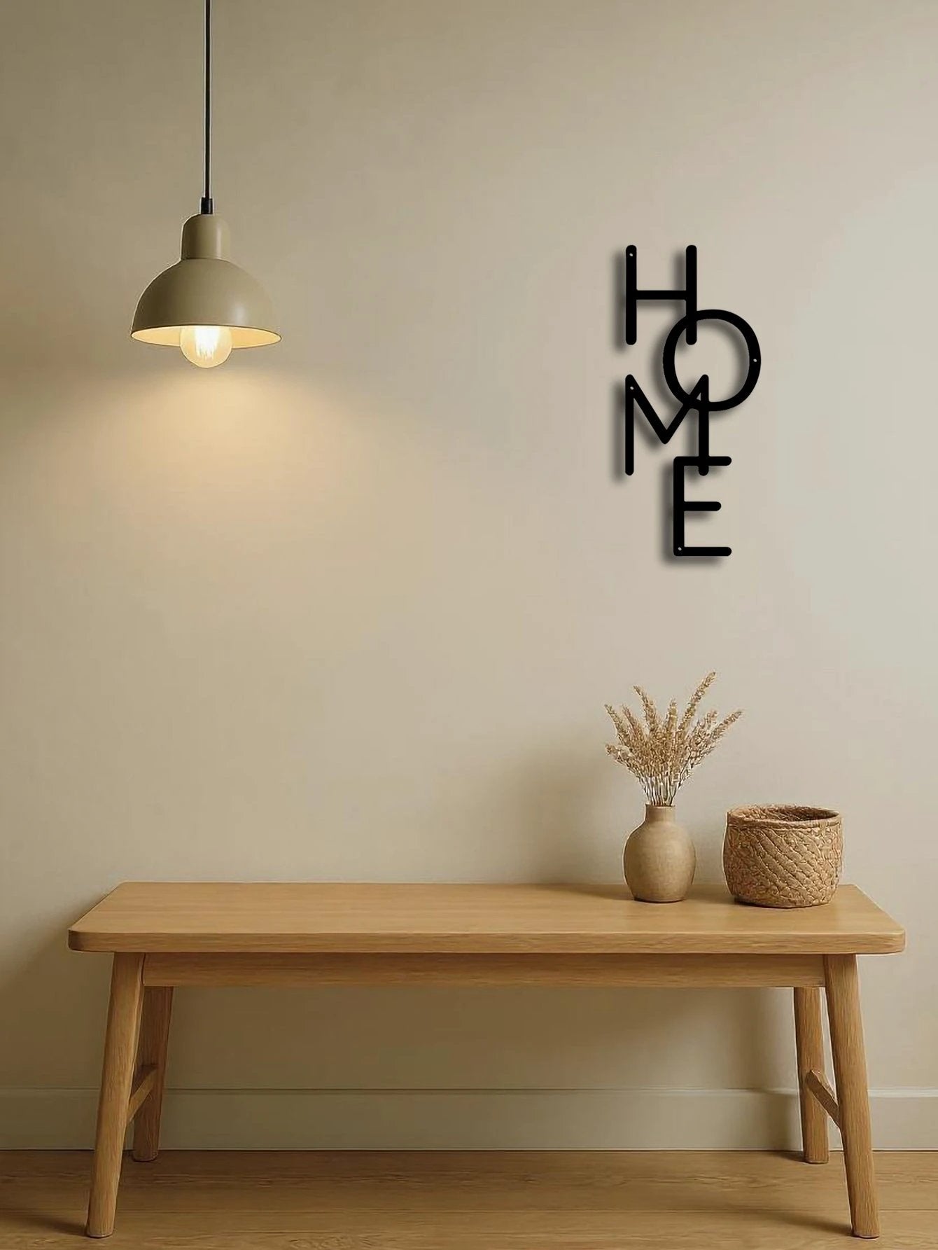 "HOME" Metal Wall Decor by GJG Denim