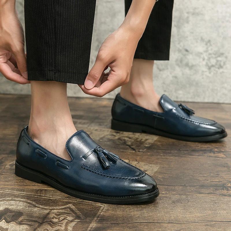 Men's Casual Tassel Slip-on Shoes by GJG Denim