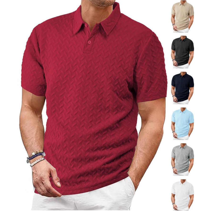 Men's Breathable Sweat-Wicking Short-Sleeve Shirt by GJG Denim