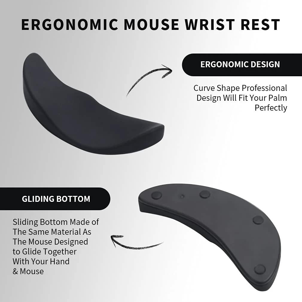 Ergonomic Mouse Wrist Rest Mouse Pad Silicon Gel Non-Slip by GJG Denim