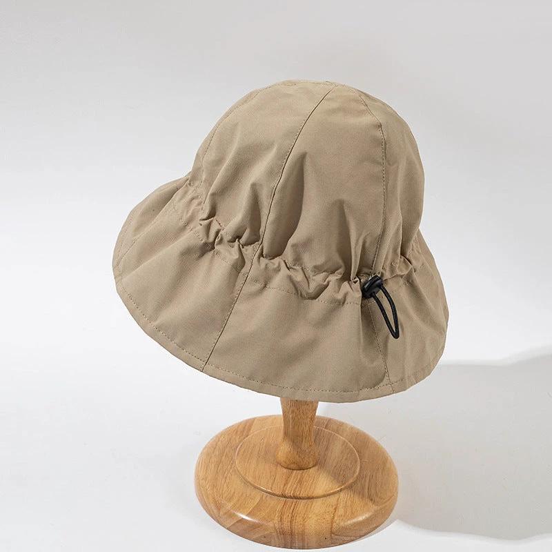 Slimming Drawstring Elastic Sun Hat For Sun Protection by GJG Denim