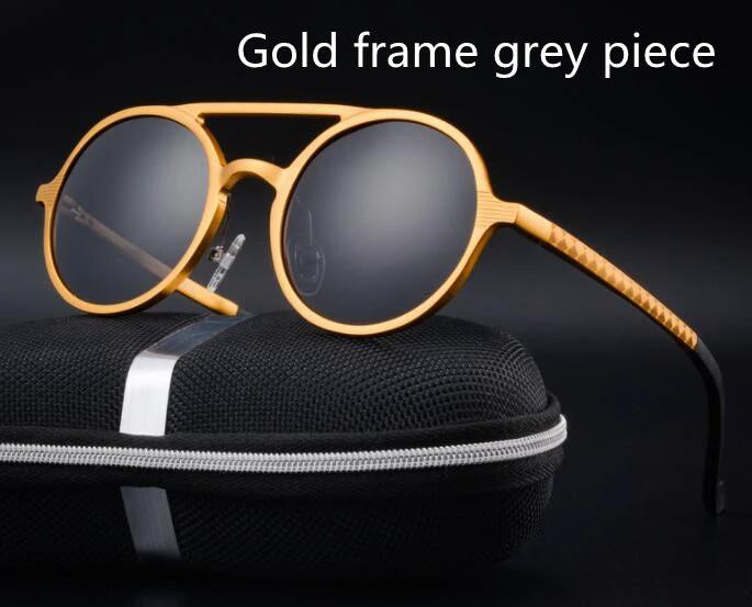 Retro Round Sunglasses For Men by GJG Denim