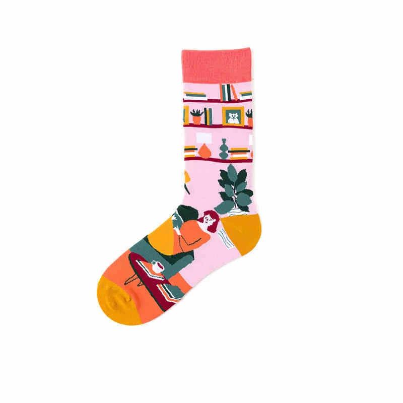 Men's Cotton Personality Socks by GJG Denim