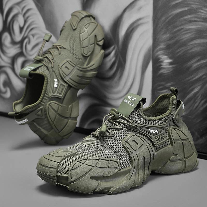 Men's Woven Mesh Breathable Sports Trendy Shoes by GJG Denim