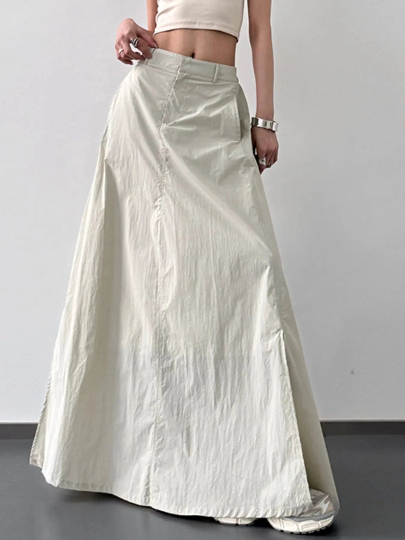 High Waist Slit Maxi Skirt by Lady Ros