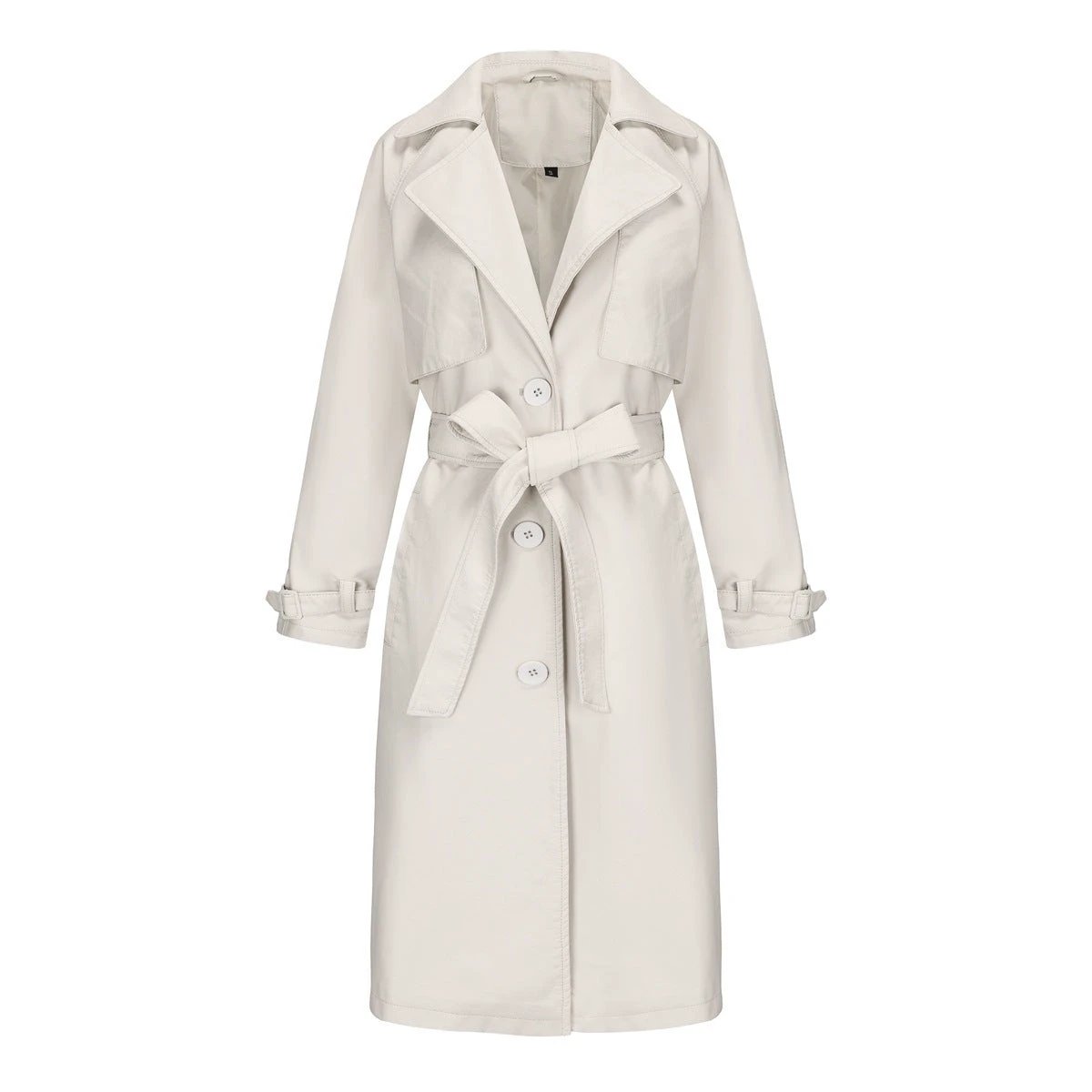 SpringAutumn Womens Trench Coat Long Loose Jacket by GJG Denim