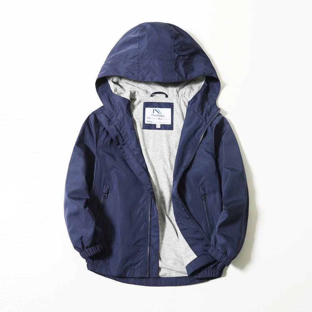 Coat Jacket Autumn New Medium And Big Kids Hood by GJG Denim
