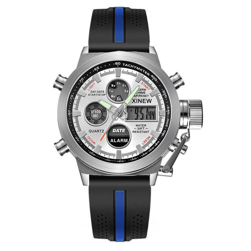 Men's Fashion Belt Multi-functional Watch by GJG Denim