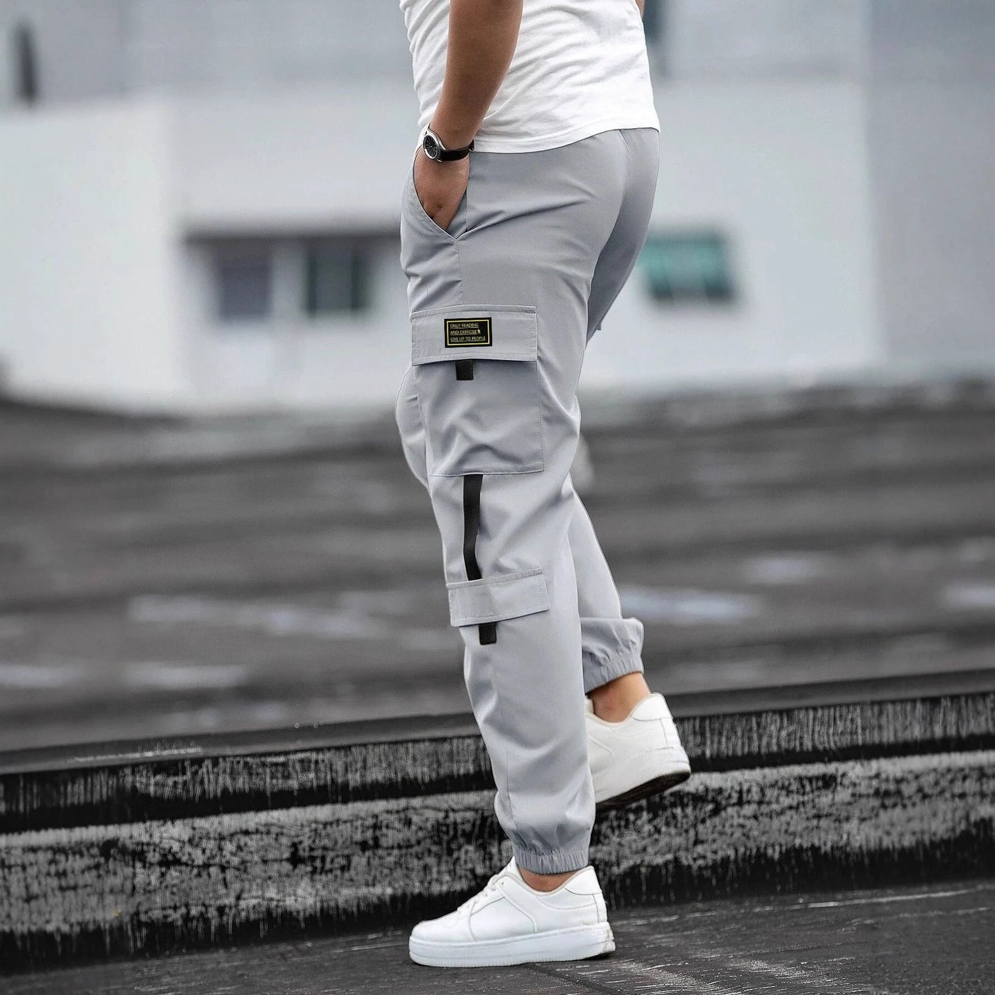 Men's Retro Jogger Casual Pants by GJG Denim