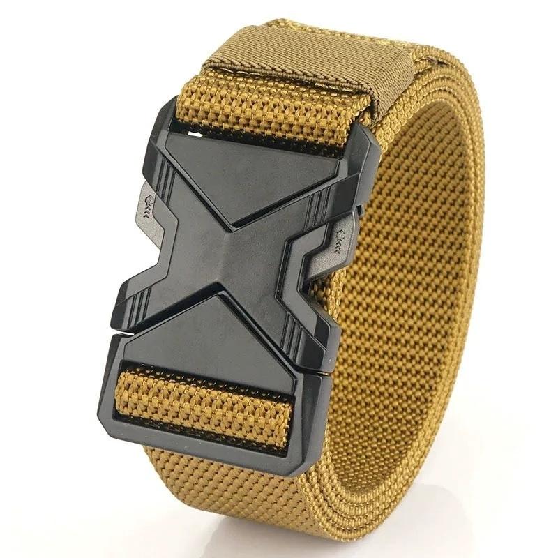 Men's Toothless Automatic Woven Buckle Belt by GJG Denim