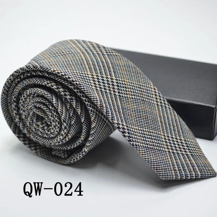 Men's Super Narrow Wool-like Elegant Tie by GJG Denim