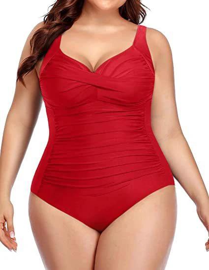 Women's Plus Size One-piece Swimsuit by GJG Denim