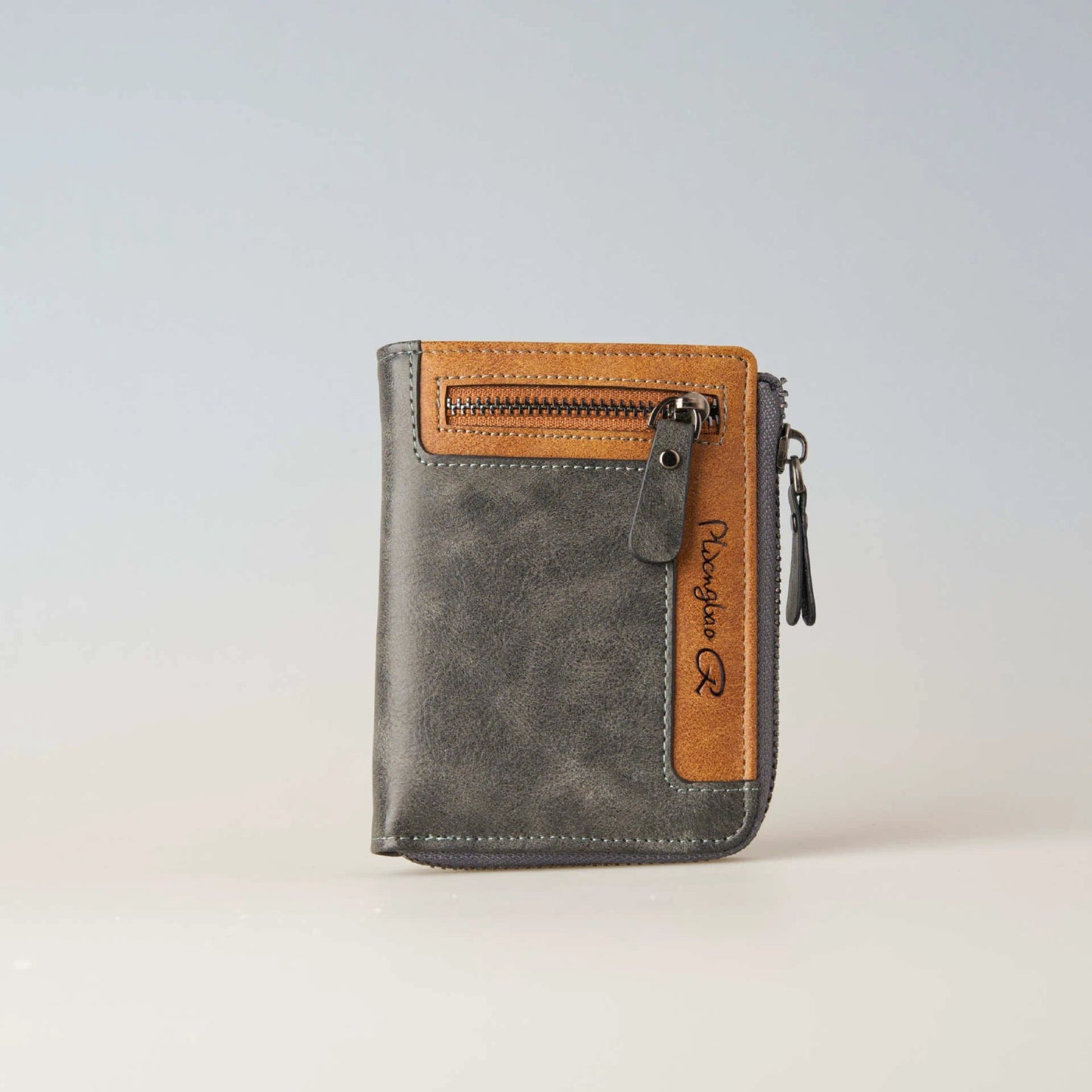 Men's Multi-functional Short Zipper Wallet by GJG Denim