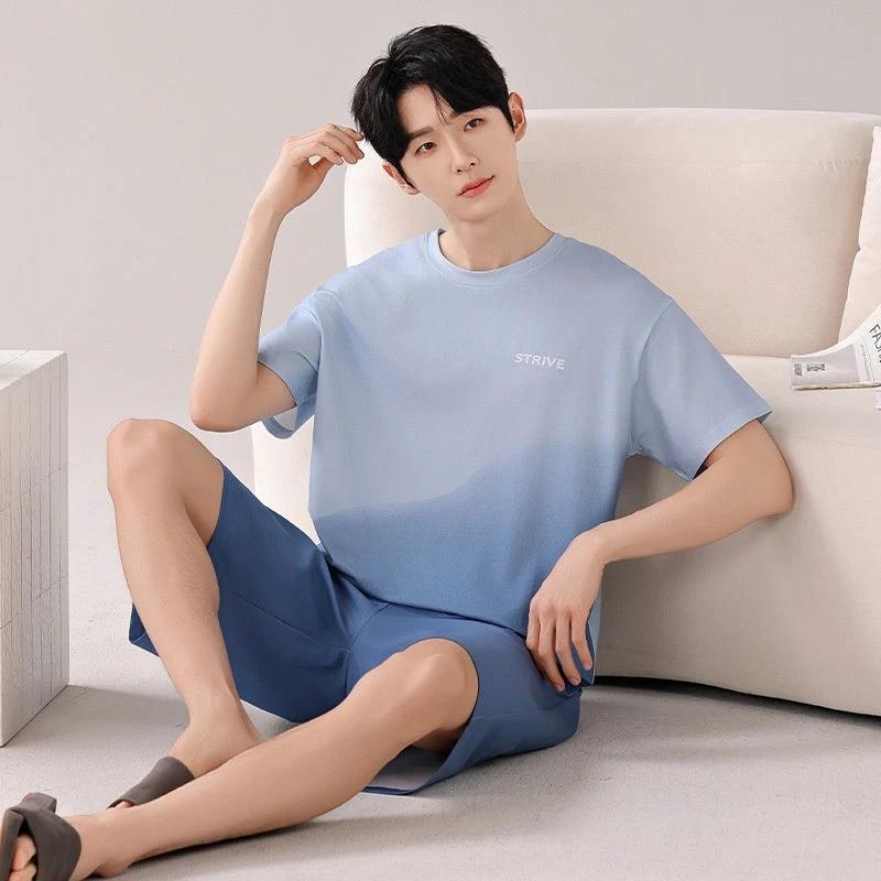 Men's Shorts Pajamas Set by GJG Denim