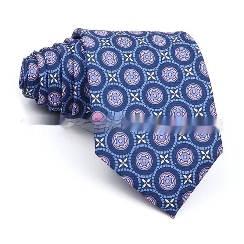 Business Polyester Men's Printed Tie by GJG Denim