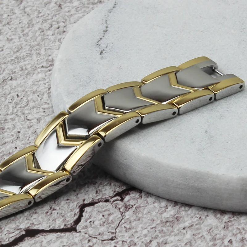 Men's Double Row Magnetic Bracelet by GJG Denim