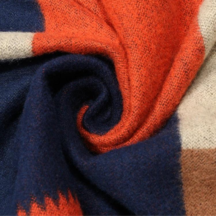 Men's Color Blocking Scarf by GJG Denim