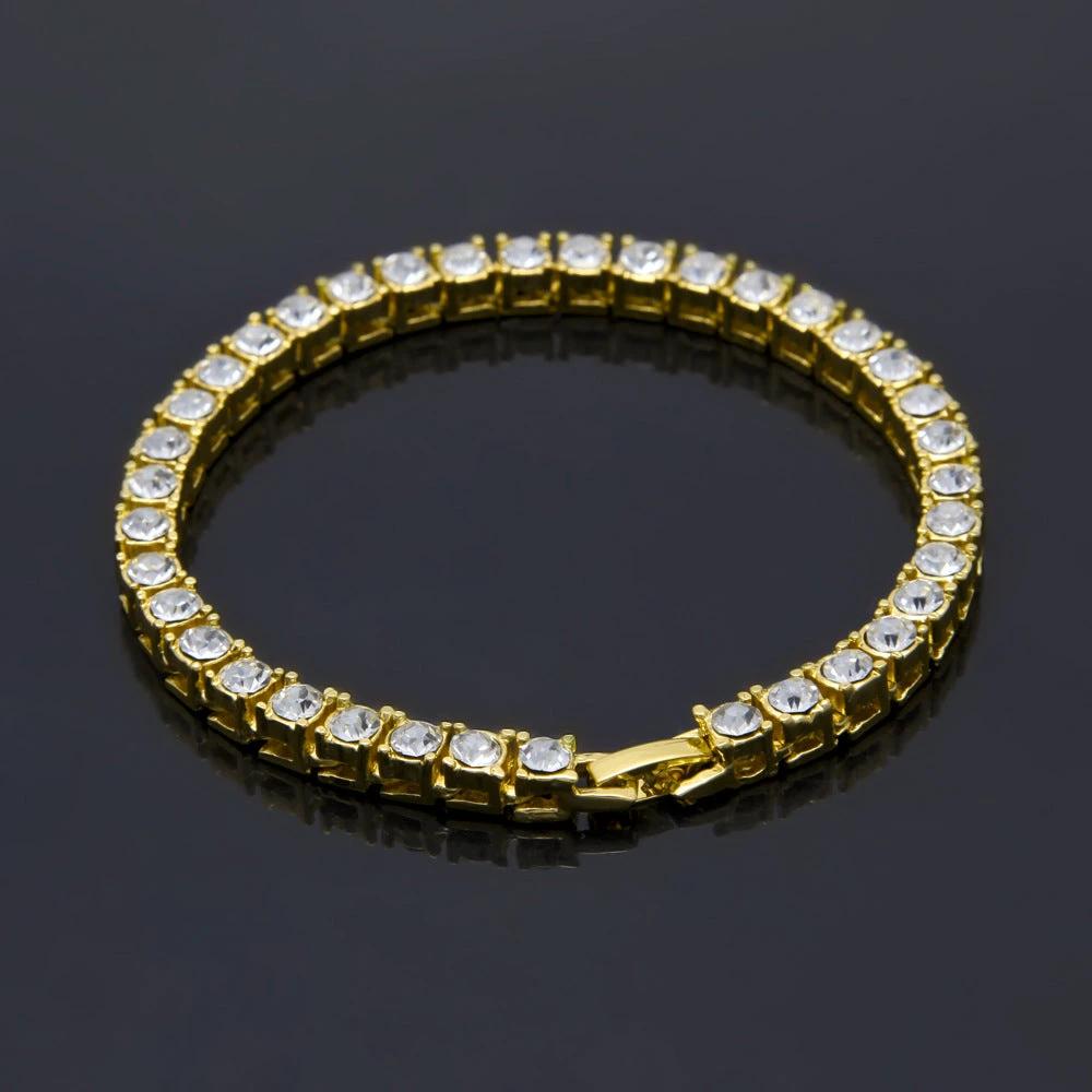 Tin Alloy Iced Bracelet For Men by GJG Denim