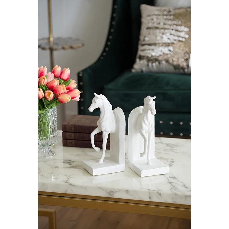 3D Animal Horse Bookends For Home Decor And Desk Accessories by GJG Denim