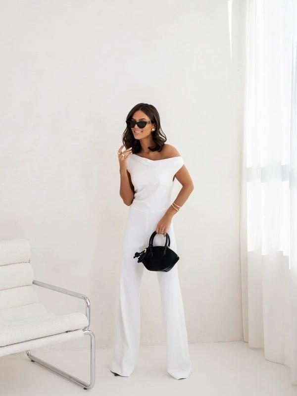 Sexy Jumpsuits For Women Falling Straps Business Rompers Elegant Straight Long Pants Rompers Fastened With A Zipper On The Side. by GJG Denim