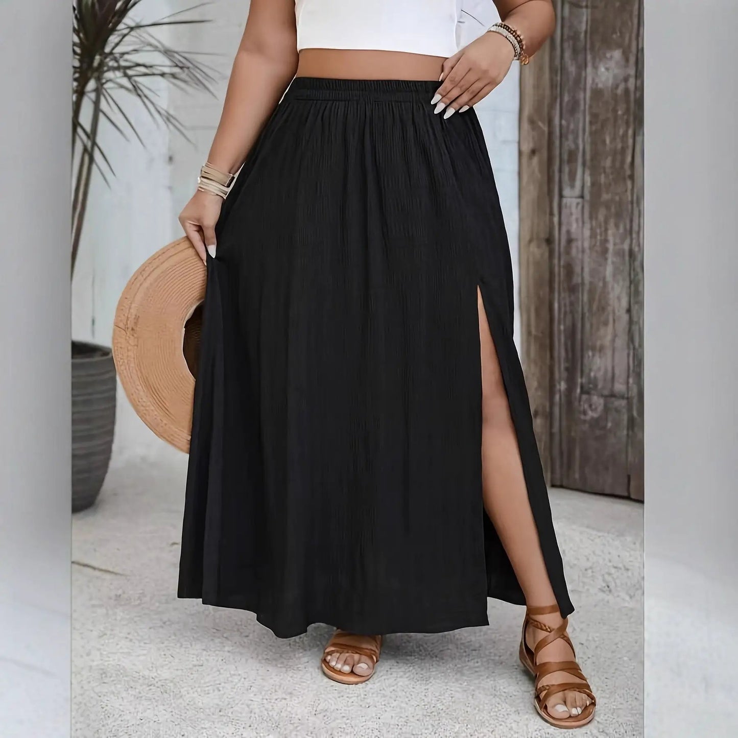 Holiday-style Versatile Casual Chic Elegant Womens Skirt by GJG Denim