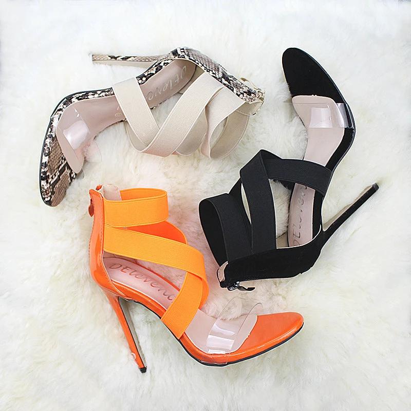 High-heeled sandals by GJG Denim