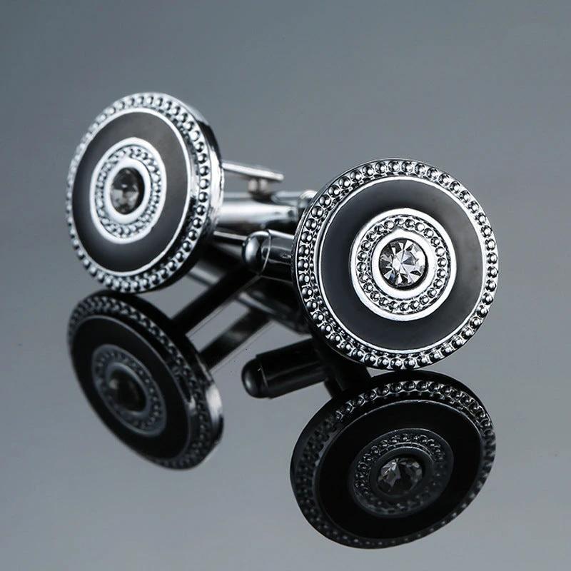 Men's Retro Pattern Cufflinks by GJG Denim