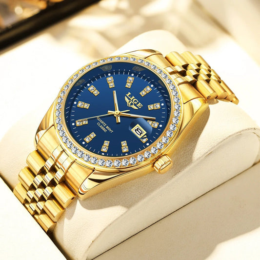 Big-dial Elegant Quartz Watch For Men by GJG Denim