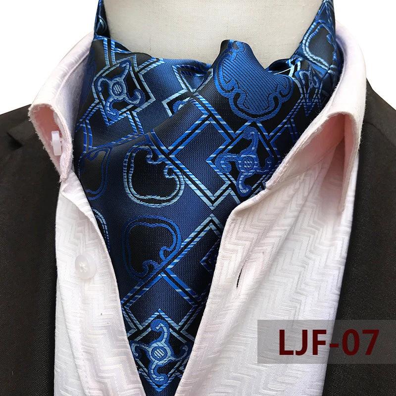 Men's Jacquard Polyester Scarf by GJG Denim