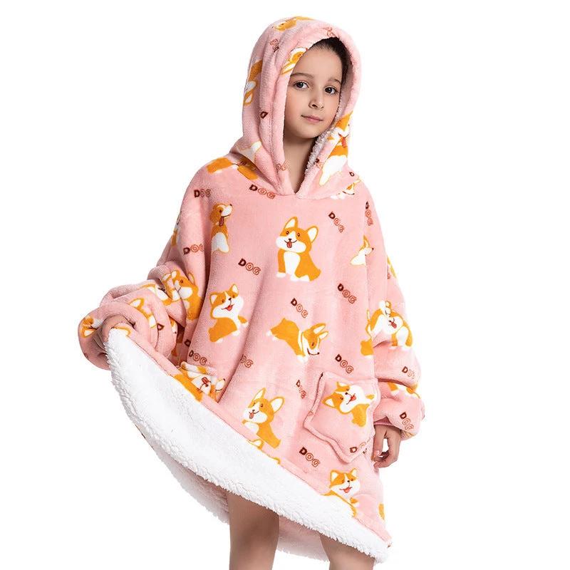 Composite Children's Flannel Lambswool Home Pajamas by GJG Denim