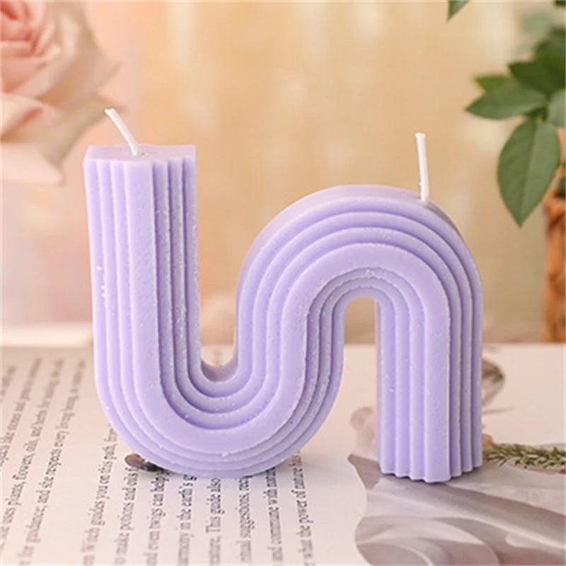 Fashion Art Geometric Handmade Aromatherapy Candles by GJG Denim